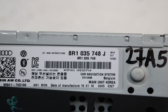 AUDI A4 A5 Q5 FL CZYTNIK MMI 8R1035748J 3G+ SD 8R1 035 748 J DVD HIGH MULTIMEDIA 8K 8T 8R LIFT B8 8R1035748 8R1035748J 8R1035748