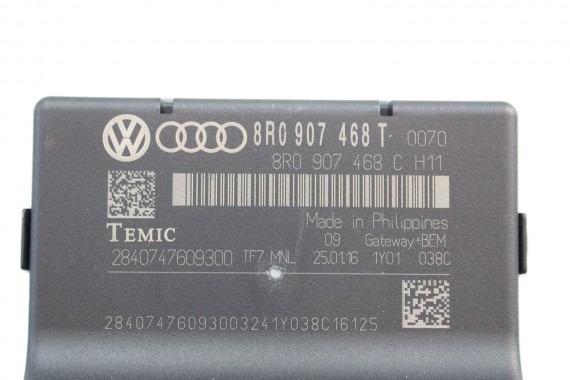 AUDI A4 A5 MODUŁ STEROWNIK GATEWAY 8R0907468T 8R0 907 468 MOCY 8K 8T interfejs diagnostyczny dla sieci bus 8R0907468C 8R0907468H