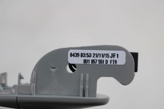 AUDI A5 BLENDY 8U0857551C 8U0857552C SŁONECZNE słonecznik daszek osłona FT9 srebrny 8U0 857 551 552 A4 8K B8 Q5 8R Q3 8U1857551D