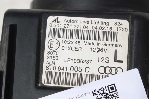 AUDI A5 LIFT PRZÓD 8T LZ7G maska błotniki zderzak pas przedni wzmocnienie błotnik lampy Xenon Led L5L5 8T FL 8T0941005C S-LINE
