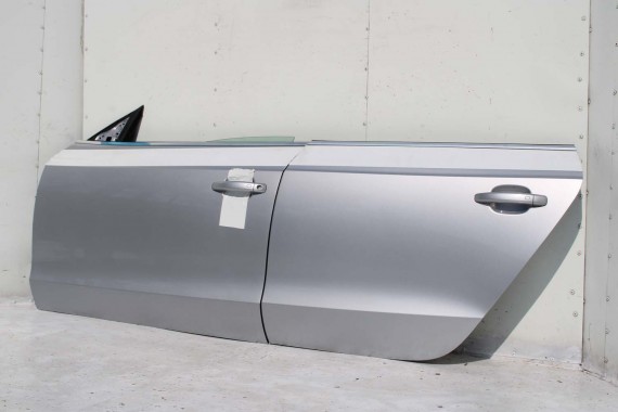 AUDI A5 SPORTBACK DRZWI LEWE PRZÓD + TYŁ STRONA LEWA przednie + tylne 2 sztuki 8T 8T8 L5L5 LZ7G Florettsilber metallic Srebrny