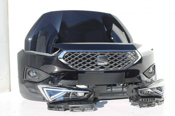 SEAT TARRACO PRZÓD MASKA ZDERZAK maska pas przedni lampy wzmocnienie błotnik lampa 2T2T LC9X głęboka czerń FULL LED