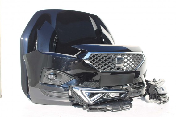 SEAT TARRACO PRZÓD MASKA ZDERZAK maska pas przedni lampy wzmocnienie błotnik lampa 2T2T LC9X głęboka czerń FULL LED