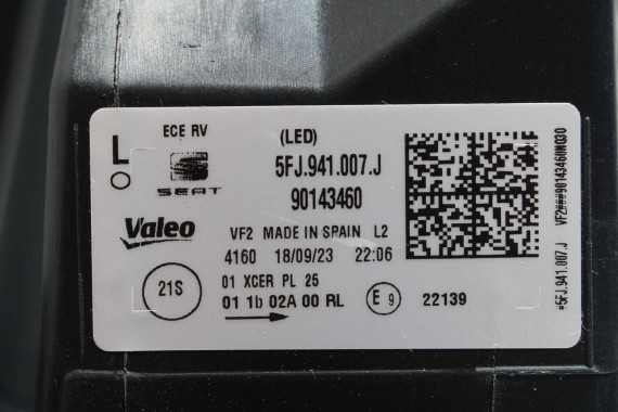 SEAT TARRACO PRZÓD MASKA ZDERZAK maska pas przedni lampy wzmocnienie błotnik lampa 2T2T LC9X głęboka czerń FULL LED