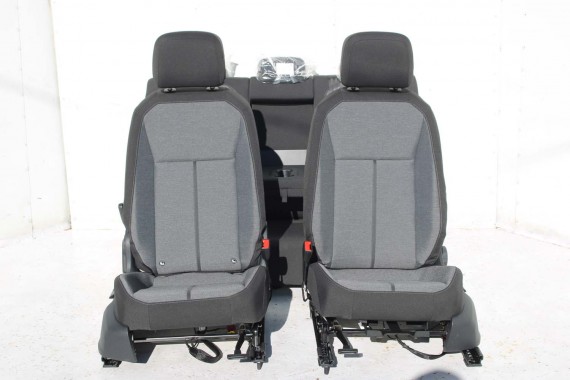 SEAT TARRACO FOTELE SIEDZENIA KOMPLET FOTELI FL LIFT fotel siedzenie tapicerka kanapa 5FJ welur czarne szare antracyt