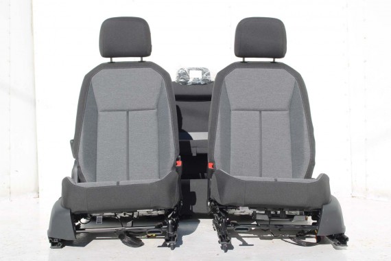 SEAT TARRACO FOTELE SIEDZENIA KOMPLET FOTELI FL LIFT fotel siedzenie tapicerka kanapa 5FJ welur czarne szare antracyt