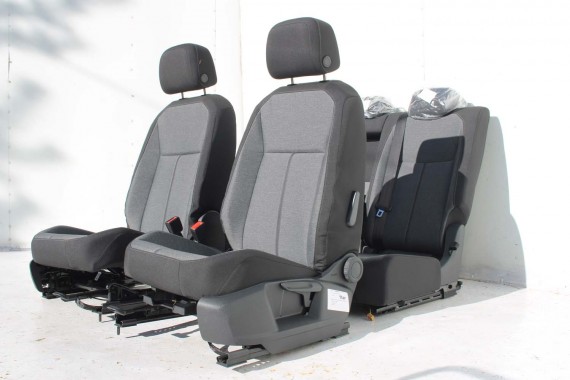 SEAT TARRACO FOTELE SIEDZENIA KOMPLET FOTELI FL LIFT fotel siedzenie tapicerka kanapa 5FJ welur czarne szare antracyt