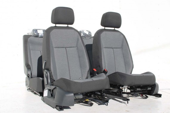 SEAT TARRACO FOTELE SIEDZENIA KOMPLET FOTELI FL LIFT fotel siedzenie tapicerka kanapa 5FJ welur czarne szare antracyt