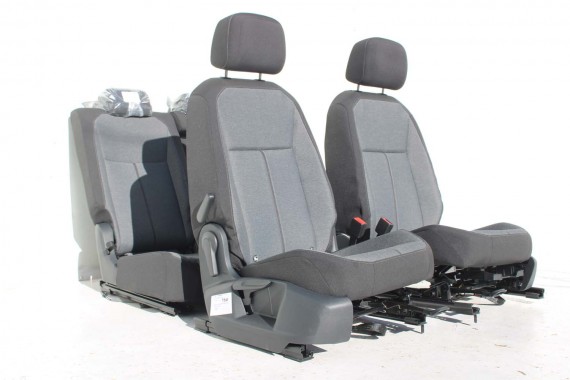 SEAT TARRACO FOTELE SIEDZENIA KOMPLET FOTELI FL LIFT fotel siedzenie tapicerka kanapa 5FJ welur czarne szare antracyt