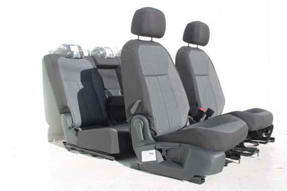 SEAT TARRACO FOTELE SIEDZENIA KOMPLET FOTELI FL LIFT fotel siedzenie tapicerka kanapa 5FJ welur czarne szare antracyt