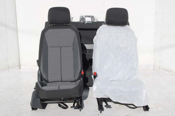 SEAT TARRACO FOTELE SIEDZENIA KOMPLET FOTELI FL LIFT fotel siedzenie tapicerka kanapa 5FJ welur czarne szare antracyt