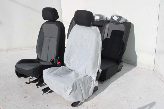 SEAT TARRACO FOTELE SIEDZENIA KOMPLET FOTELI FL LIFT fotel siedzenie tapicerka kanapa 5FJ welur czarne szare antracyt