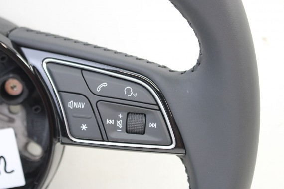 AUDI A3 Q2 KIEROWNICA 8V0419091CG 81A419091B 8V0 419 091 CG 81A 419 091 B INU - czarny FL LIFT skóra
