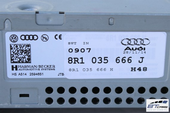 AUDI A4 A5 Q5 FL CZYTNIK MMI 8R1035666J 3G+ SD 8R1 035 666 J DVD HIGH MULTIMEDIA 8K 8T 8R 8R1035666H 8R1035666J 8R1035666H