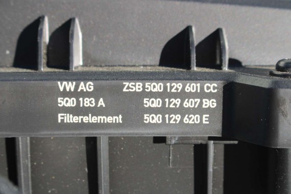 AUDI VW SEAT SKODA FILTR POWIETRZA 5Q0129607BG 5Q0129601CC 5Q0129620E 1.5 TSi OBUDOWA 5Q0129620G 5Q0 129 607 BG 5Q0129607BG