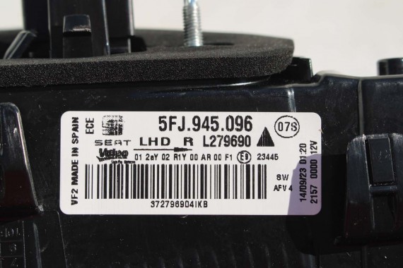 SEAT TARRACO TYŁ ZDERZAK + KLAPA BAGAŻNIKA + LAMPY lampa tylny 2T2T LC9X głęboka czerń LED ledy 5FJ807434  5FJ807521 5FJ827025A