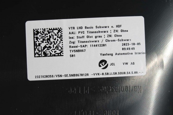 SEAT TARRACO BOCZEK DRZWI 5NB867012R VW TIGUAN II ALLSPACE 5NB867012R 5NB 867 012 R drzwiowy 5NB867012 5NC867012