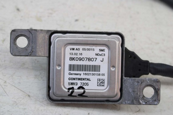AUDI SONDA CZUJNIK SPALIN NOX 8K0907807J 8K0907807T A4 A5 A6 Q5 DIESEL 8K 8T 4G 8R B8 8K0 907 807 J T 8K0907807J 8K0907807T