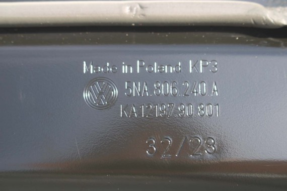 VW TIGUAN PODSZYBIE METALOWE 5NA806240A 5NA806239B SEAT TARACCO STRONA LEWA + PRAWA rynna 5NA 806 240 SKODA5NA806240 5NA806239