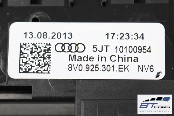 AUDI A3 PANEL PRZYCISKI 8V0925301EK 8V0 925 301 EK PRZYCISK 8V z przyciskami 8V0925301EK 8V0925301EK 8V0925301EK 8V0925301EK