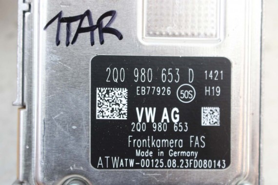 VW SKODA SEAT KAMERA SZYBA 2Q0980653D AUDI A1 Q2 Q3 PRZÓD 2Q0980653D ASYSTENTA PASA 2Q0980653D 2Q0 980 653 D szyby 2Q0980653D