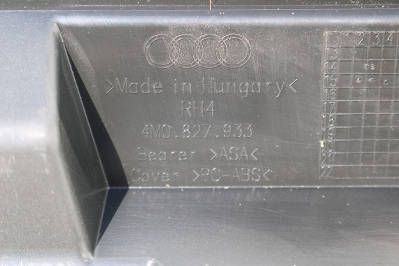 AUDI Q7 SPOJLER KLAPY 4M0827933 LAMPKA STOPU LAMPA KLAPA TYŁ bagażnika 4M0945097 4M0945097 4M 4M0827933A 4M0827933B 4M0 827 933