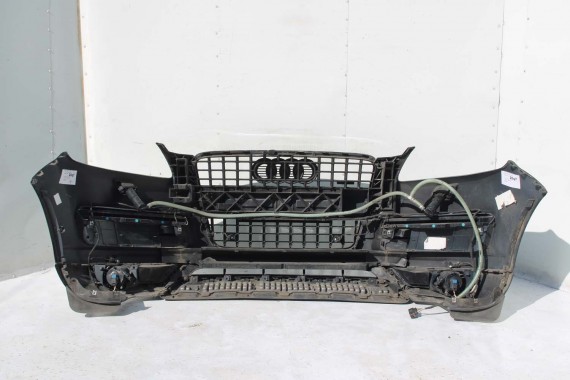 AUDI Q7 LIFT PRZÓD 4L maska błotniki zderzak pas przedni lampy wzmocnienie błotnik lampa xenon 2T2T LC9X Głęboka Czarny LED FL