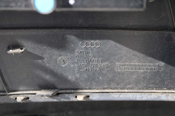 AUDI Q7 LIFT PRZÓD 4L maska błotniki zderzak pas przedni lampy wzmocnienie błotnik lampa xenon 2T2T LC9X Głęboka Czarny LED FL