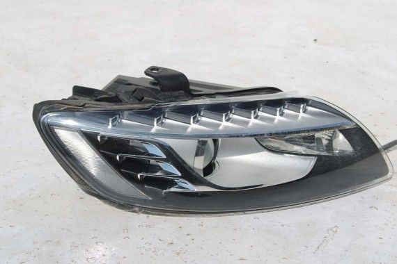 AUDI Q7 LIFT PRZÓD 4L maska błotniki zderzak pas przedni lampy wzmocnienie błotnik lampa xenon 2T2T LC9X Głęboka Czarny LED FL