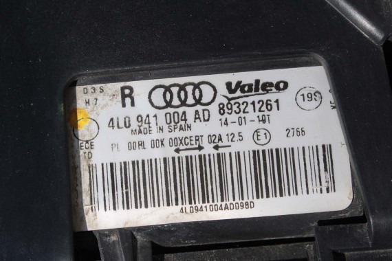 AUDI Q7 LIFT PRZÓD 4L maska błotniki zderzak pas przedni lampy wzmocnienie błotnik lampa xenon 2T2T LC9X Głęboka Czarny LED FL