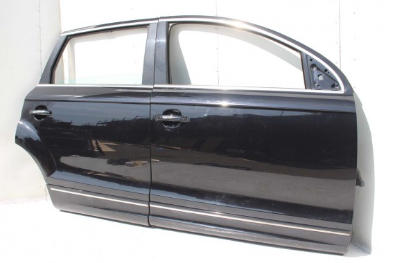 AUDI Q7 DRZWI PRAWE PRZÓD + TYŁ STRONA PRAWA przednie +tylne 2 sztuki 4L Kolor 2T2T LC9X Głęboka Czarny 4L0831052 4L0833052 LIFT