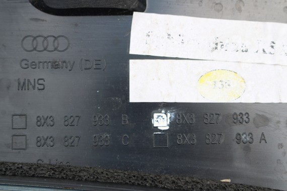 AUDI A1 8X SPOJLER KLAPY BAGAŻNIKA 8X3827933 8X0 827 933 lampa stopu tył tylna 8X0945097 LS9R 8X3827933E 8X3827933G 8X3827933