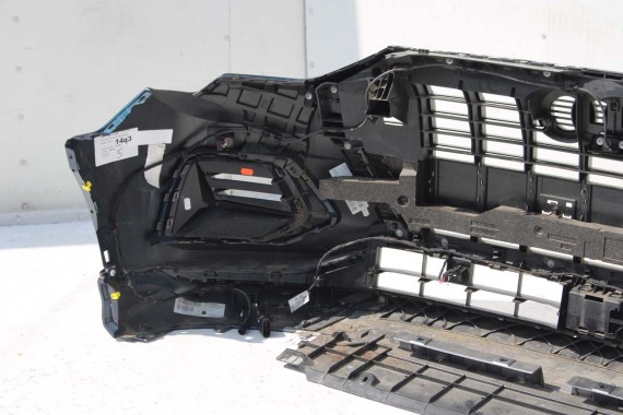 AUDI Q3 83A II PRZÓD maska błotniki zderzak pas przedni lampy wzmocnienie błotnik lampa FULL B9B9 LX5E Kosmosblau Niebieski F3