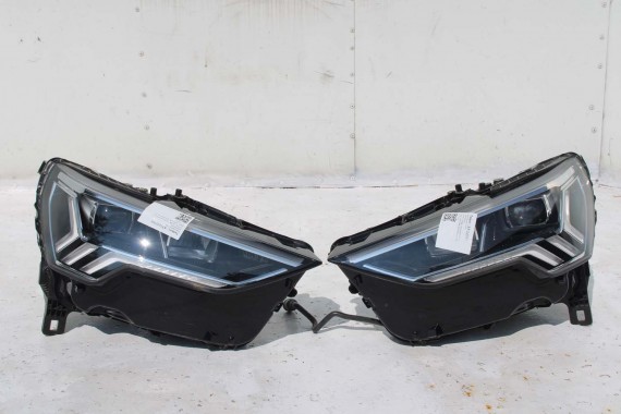 AUDI Q3 83A II PRZÓD maska błotniki zderzak pas przedni lampy wzmocnienie błotnik lampa FULL B9B9 LX5E Kosmosblau Niebieski F3