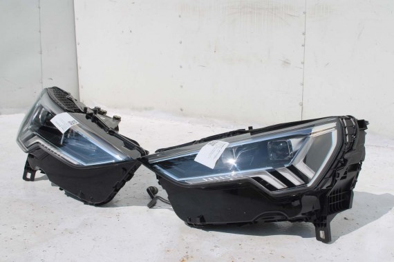 AUDI Q3 83A II PRZÓD maska błotniki zderzak pas przedni lampy wzmocnienie błotnik lampa FULL B9B9 LX5E Kosmosblau Niebieski F3