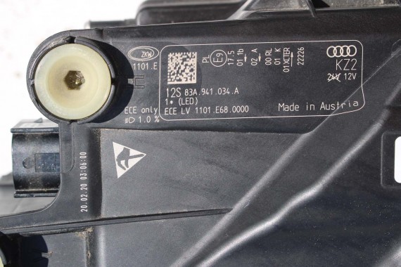 AUDI Q3 83A II PRZÓD maska błotniki zderzak pas przedni lampy wzmocnienie błotnik lampa FULL B9B9 LX5E Kosmosblau Niebieski F3