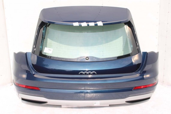 AUDI Q3 83A II TYŁ ZDERZAK + KLAPA BAGAŻNIKA + LAMPY lampa tylny Matrix B9B9 LX5E Kosmosblau Niebieski F3 83A827025 83A807511