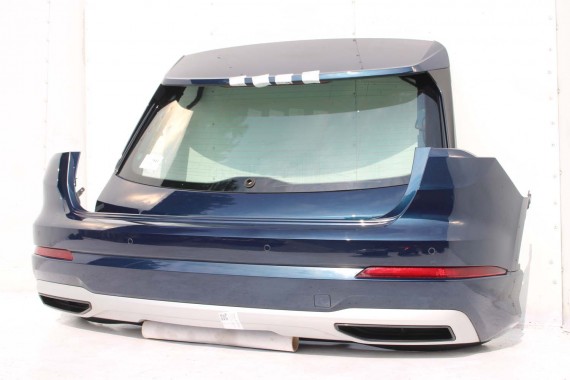 AUDI Q3 83A II TYŁ ZDERZAK + KLAPA BAGAŻNIKA + LAMPY lampa tylny Matrix B9B9 LX5E Kosmosblau Niebieski F3 83A827025 83A807511