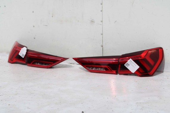 AUDI Q3 83A II TYŁ ZDERZAK + KLAPA BAGAŻNIKA + LAMPY lampa tylny Matrix B9B9 LX5E Kosmosblau Niebieski F3 83A827025 83A807511