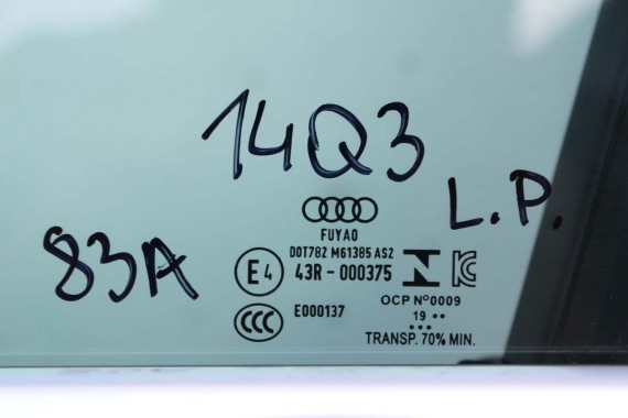 AUDI Q3 II 83A DRZWI LEWE PRZÓD + TYŁ STRONA LEWA przednie + tylne 2 sztuki B9B9 LX5E Kosmosblau Niebieski 83A831051 83A833051