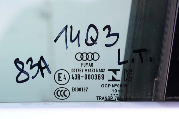 AUDI Q3 II 83A DRZWI LEWE PRZÓD + TYŁ STRONA LEWA przednie + tylne 2 sztuki B9B9 LX5E Kosmosblau Niebieski 83A831051 83A833051