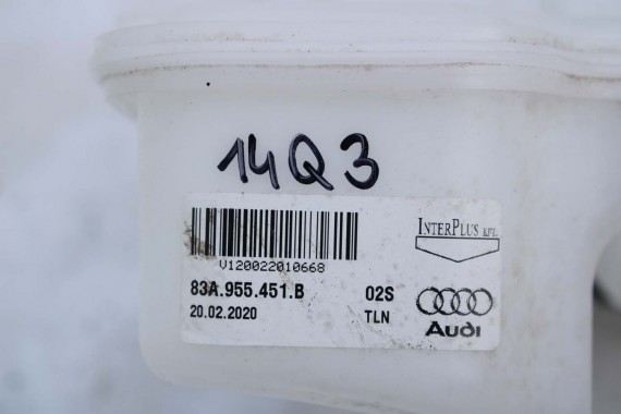 AUDI Q3 ZBIORNIK płynu SPRYSKIWACZY 83A955451B 83A955453B 83A 955 451 B 1K6955651 83A955451B 83A955453B 83A 955 453 B 83A955453B