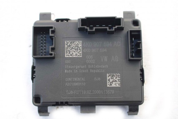 AUDI Q3 83A MODUŁ STEROWNIK SZYBERDACHU 4K0907594AC 4K0 907 594 AC STEROWNIKI 4K0907594 4K0907594AC SEAT SKODA VW 4K0907594AC