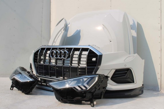AUDI Q3 83A II PRZÓD maska błotniki zderzak pas przedni lampy wzmocnienie błotnik lampa Matrix 2Y2Y LS9R Gletscherweiss Biały F3
