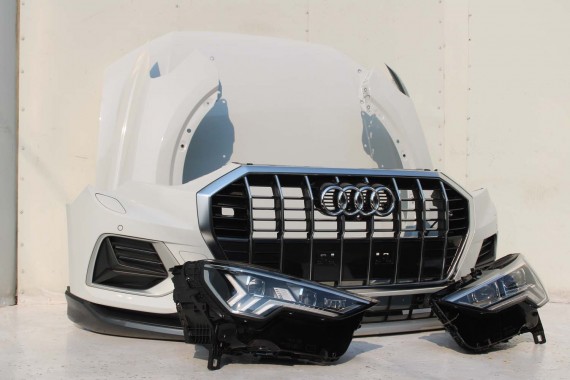 AUDI Q3 83A II PRZÓD maska błotniki zderzak pas przedni lampy wzmocnienie błotnik lampa Matrix 2Y2Y LS9R Gletscherweiss Biały F3