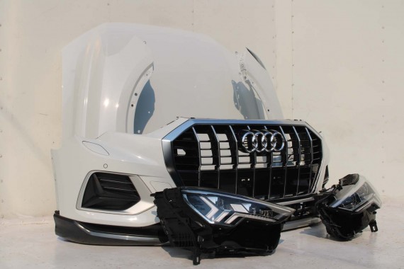 AUDI Q3 83A II PRZÓD maska błotniki zderzak pas przedni lampy wzmocnienie błotnik lampa Matrix 2Y2Y LS9R Gletscherweiss Biały F3