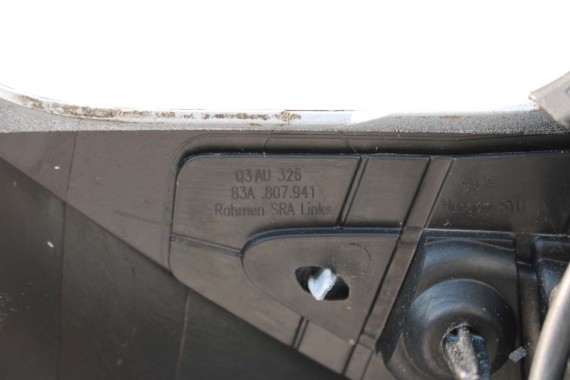 AUDI Q3 83A II PRZÓD maska błotniki zderzak pas przedni lampy wzmocnienie błotnik lampa Matrix 2Y2Y LS9R Gletscherweiss Biały F3