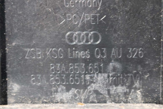 AUDI Q3 83A II PRZÓD maska błotniki zderzak pas przedni lampy wzmocnienie błotnik lampa Matrix 2Y2Y LS9R Gletscherweiss Biały F3