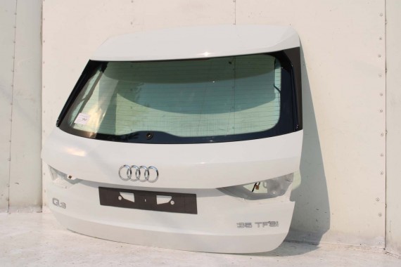 AUDI Q3 83A II TYŁ ZDERZAK + KLAPA BAGAŻNIKA + LAMPY lampa tylny Matrix 2Y2Y LS9R Gletscherweiss Biały F3 83A827025 83A807511