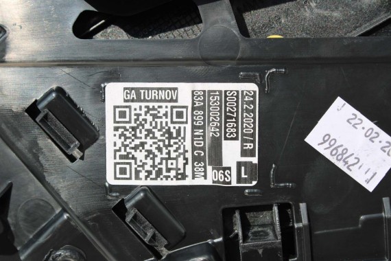 AUDI Q3 83A II FOTELE KOMPLET FOTELI siedzeń siedzenia tapicerka skóra czarne F3 N1M Leder/Kunstleder mono.pur 550-Kombination